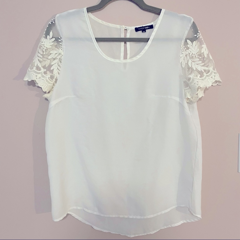 Paper Moon Laced Sleeve Blouse